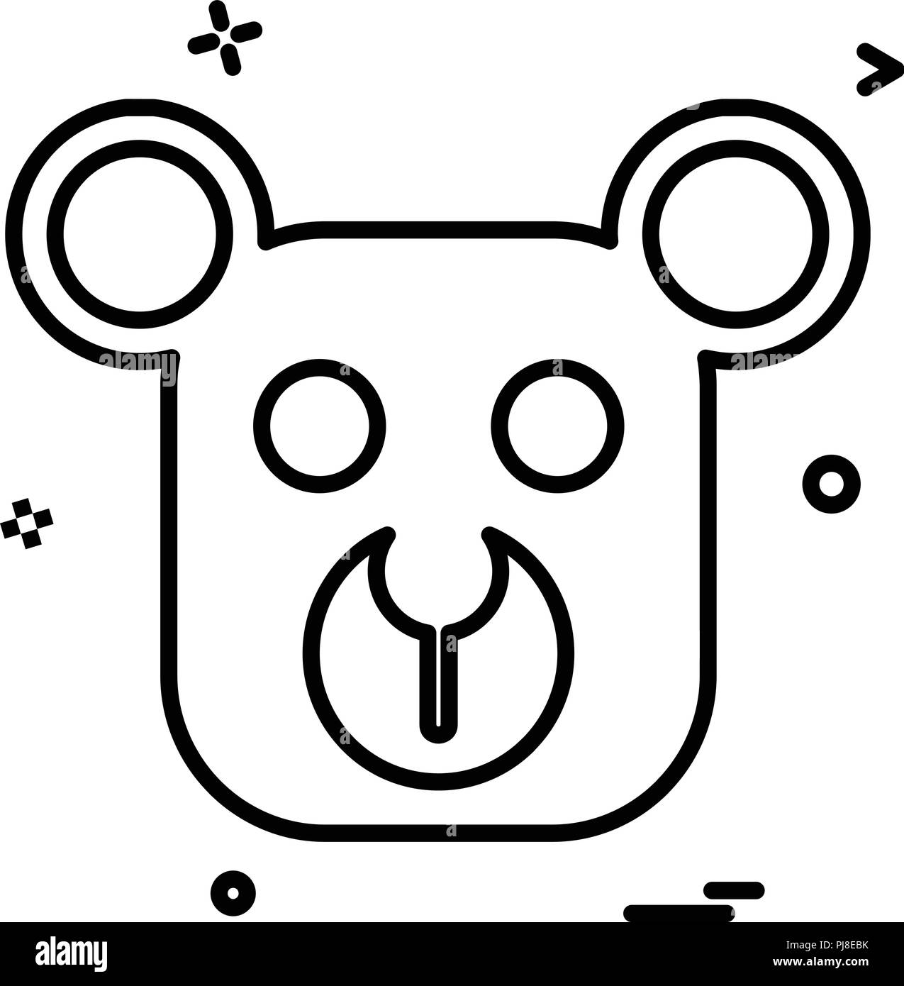 Bear icon design vector Stock Vector Image & Art - Alamy