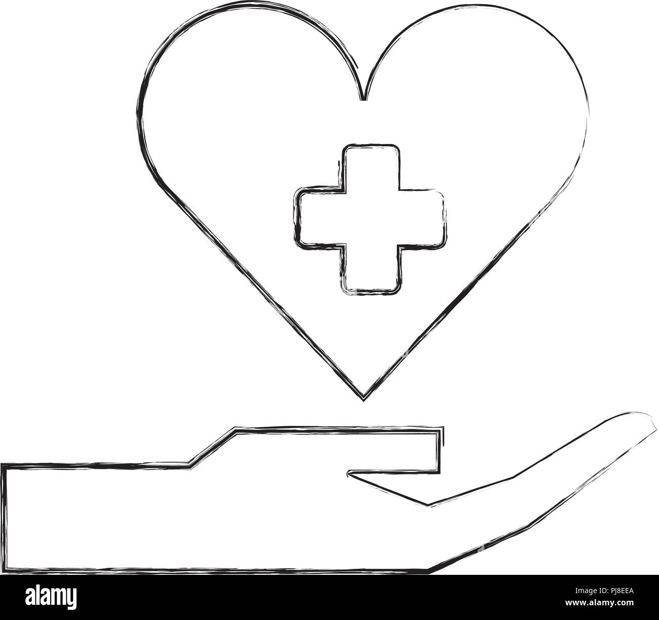 hand holding heart medical healthcare Stock Vector Image & Art - Alamy