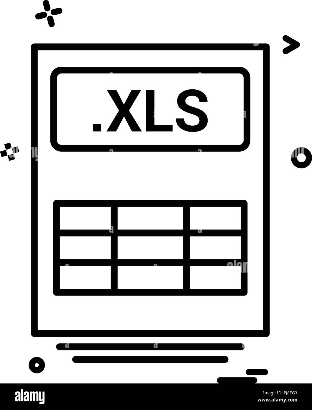 File Files Xls Icon Vector Design Stock Vector Image And Art Alamy