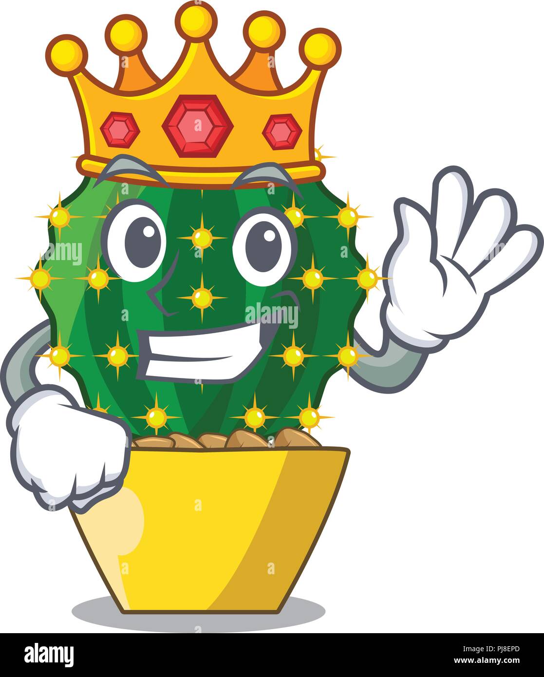 King cartoon mammillaria humboldtii cactus at park cactus Stock Vector  Image & Art - Alamy
