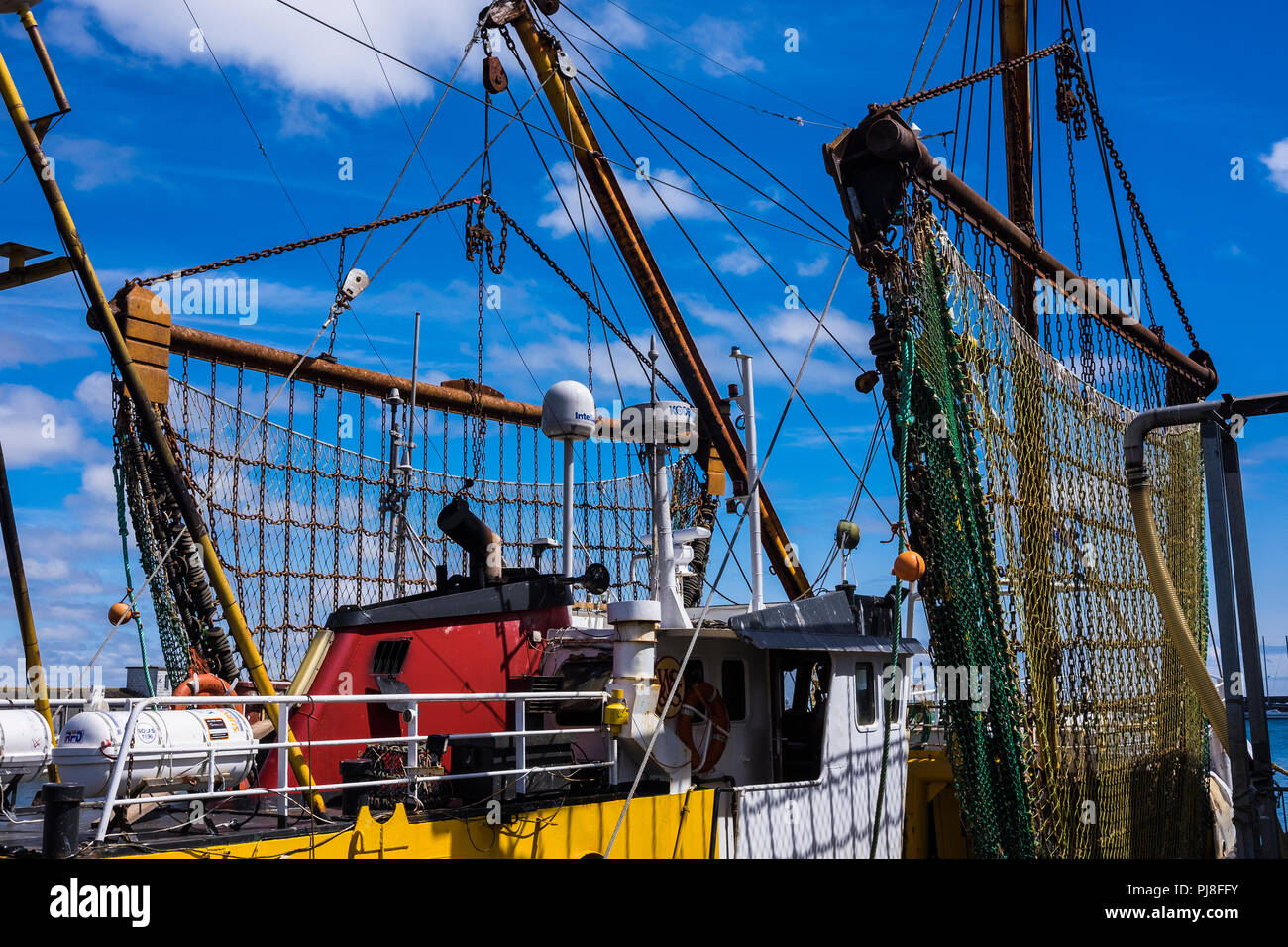 Newlyn harbour, one of the largest fishing ports, Cornwall, England, U