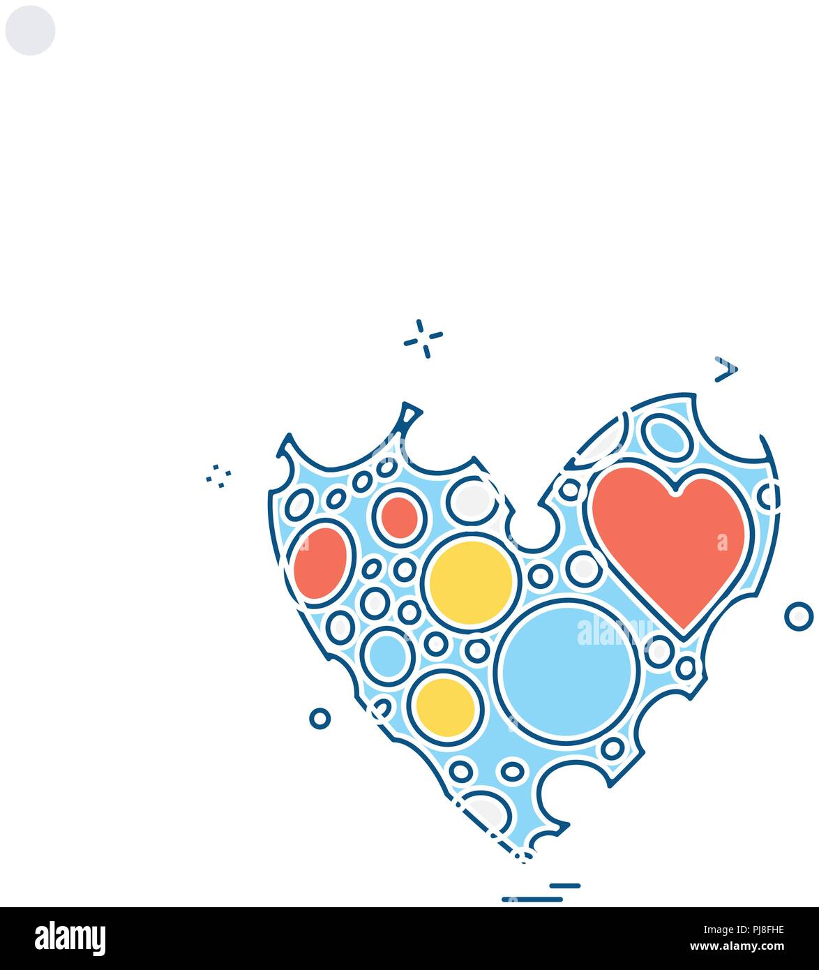 Hearts icon design vector Stock Vector Image & Art - Alamy