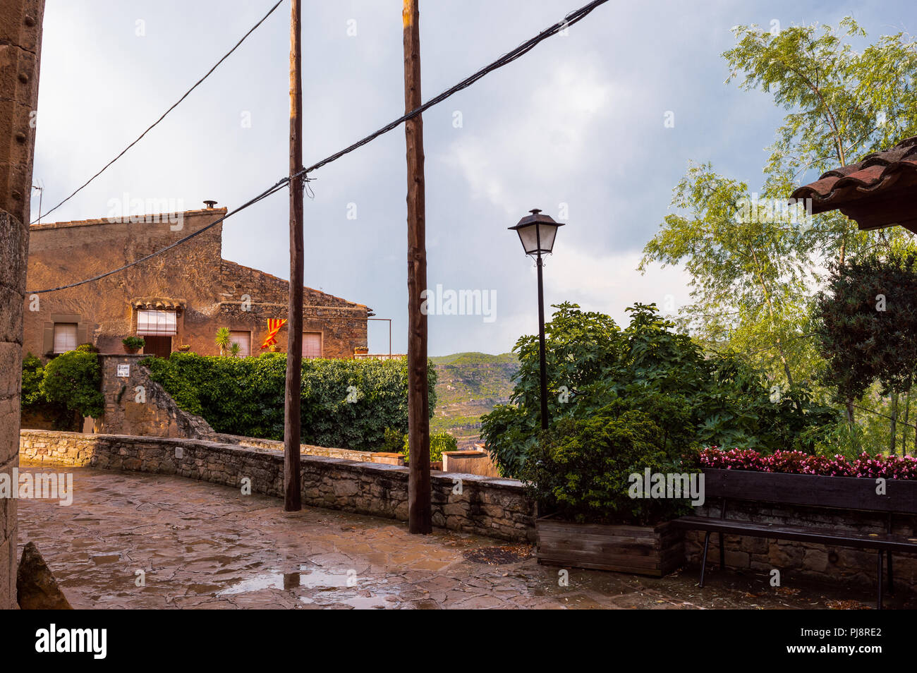 Talamanca,Spain,aniversary of 1714 battle with the presence of Mr Quim Torra president of the Generalita of Catalunya Stock Photo