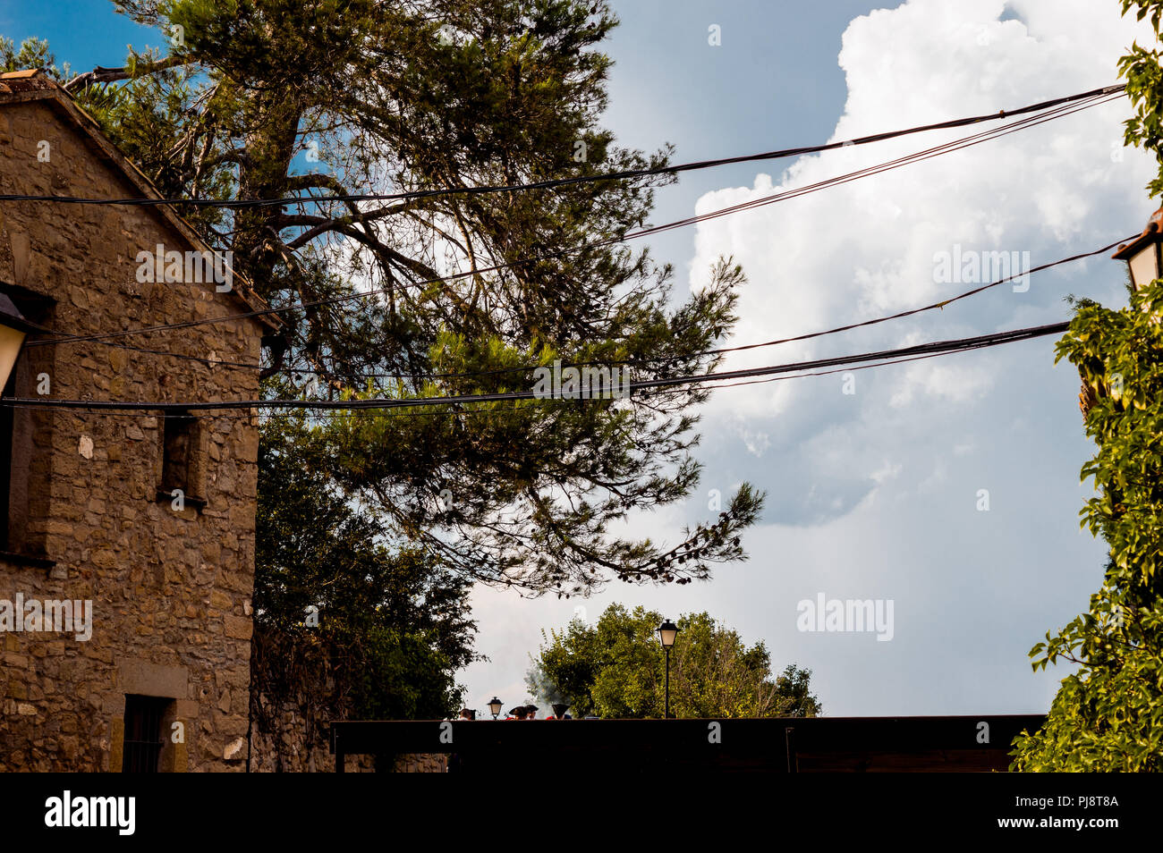 Talamanca,Spain,aniversary of 1714 battle with the presence of Mr Quim Torra president of the Generalita of Catalunya Stock Photo