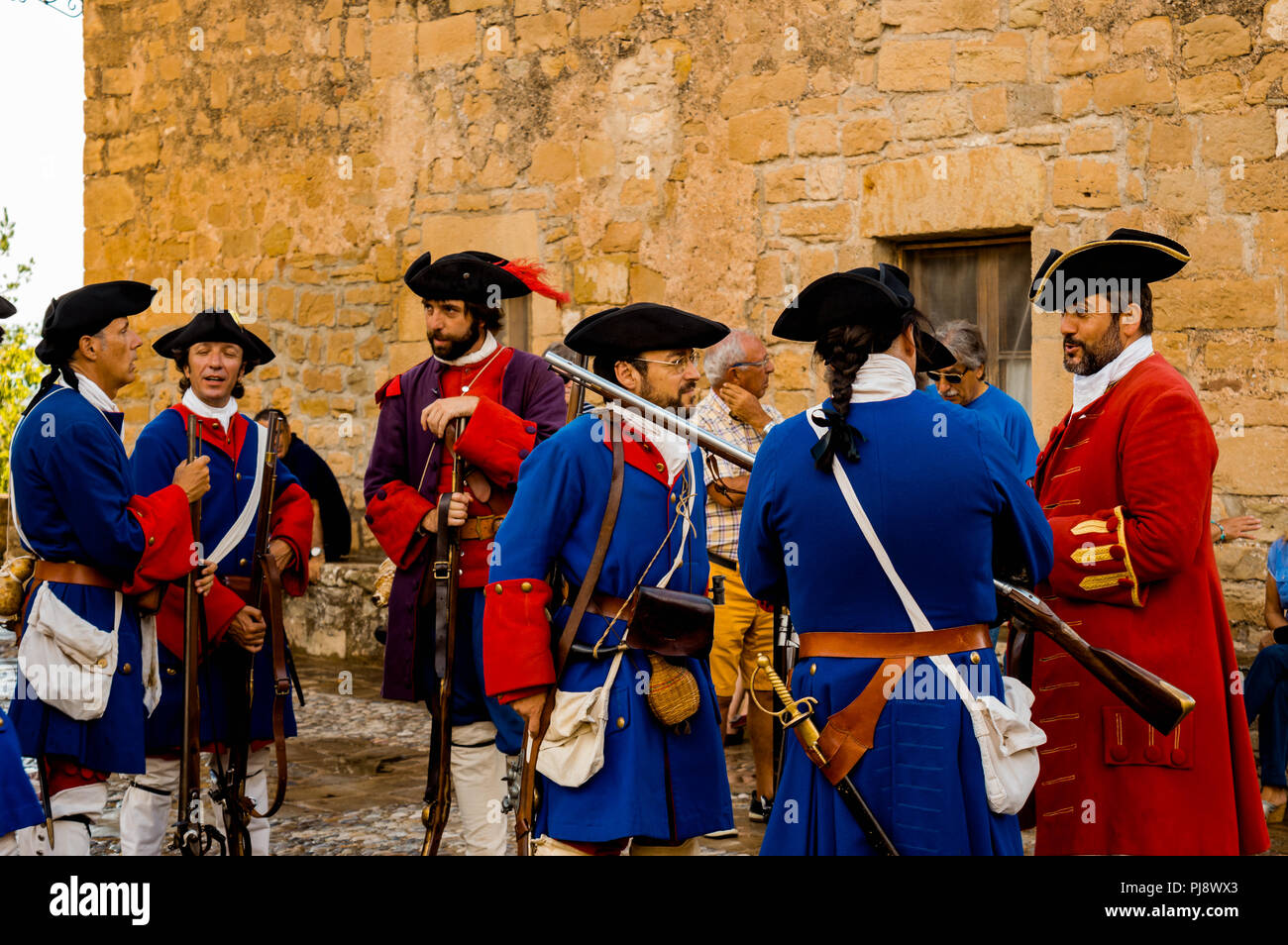 Talamanca,Spain,aniversary of 1714 battle with the presence of Mr Quim Torra president of the Generalita of Catalunya Stock Photo