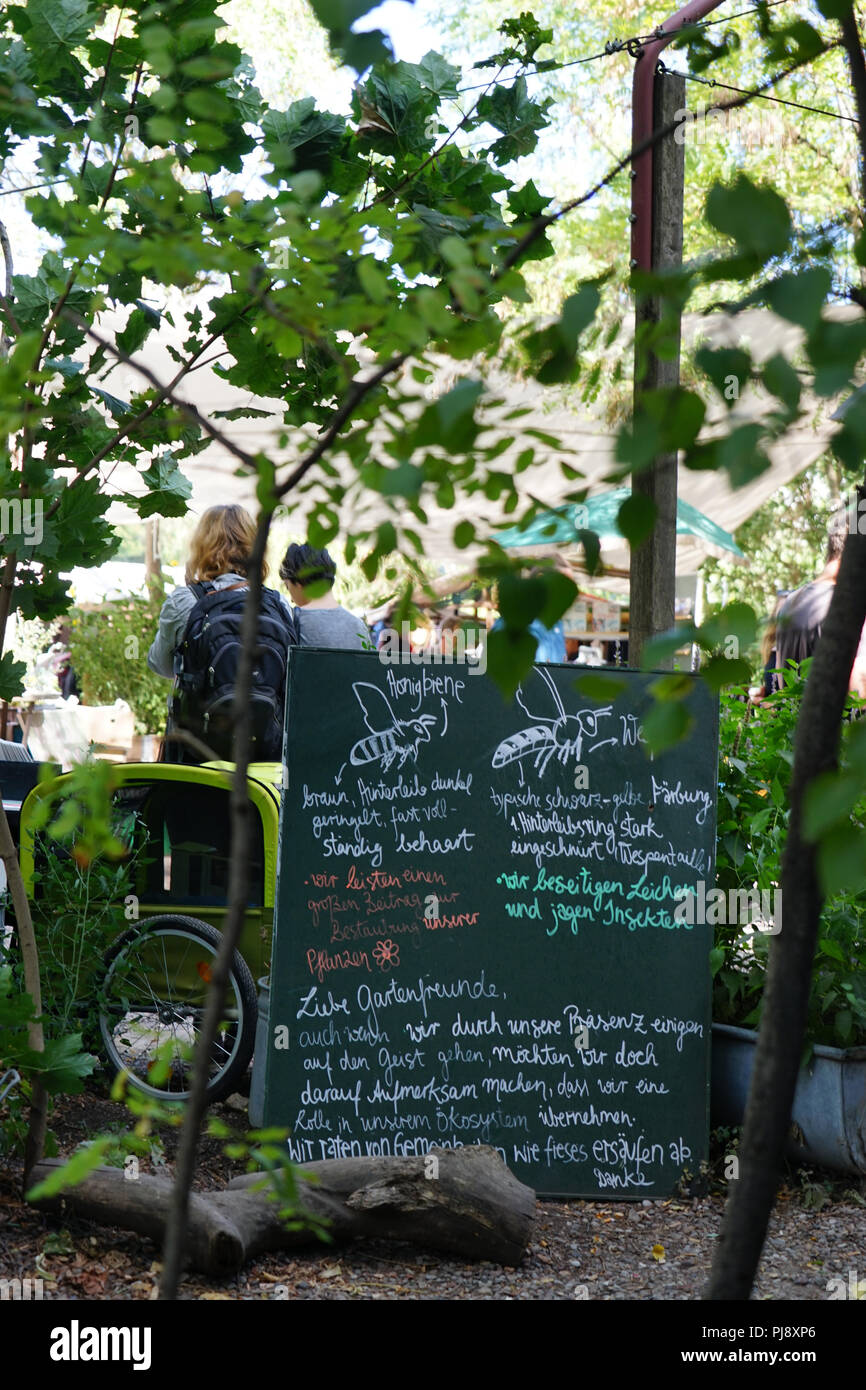 Prinzessinnengarten, Kreuzberg, Moritzplatz, Urban Gardening, Berlin, Germany Stock Photo