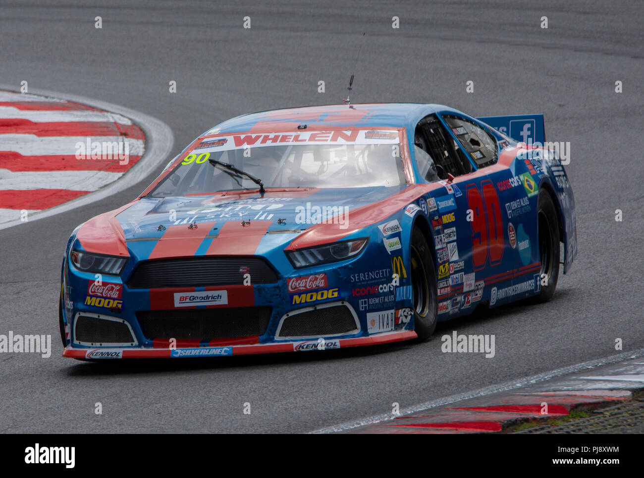 All these pictures were captured at American speedfest at Brands Hatch UK. Stock Photo