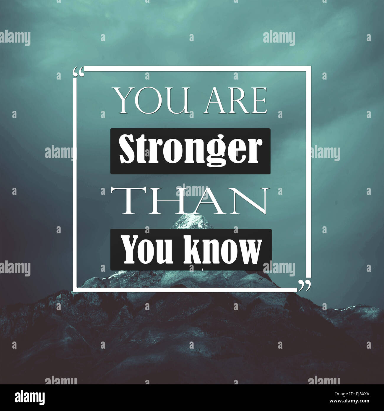 Inspirational Quotes You are stronger than you know, positive ...