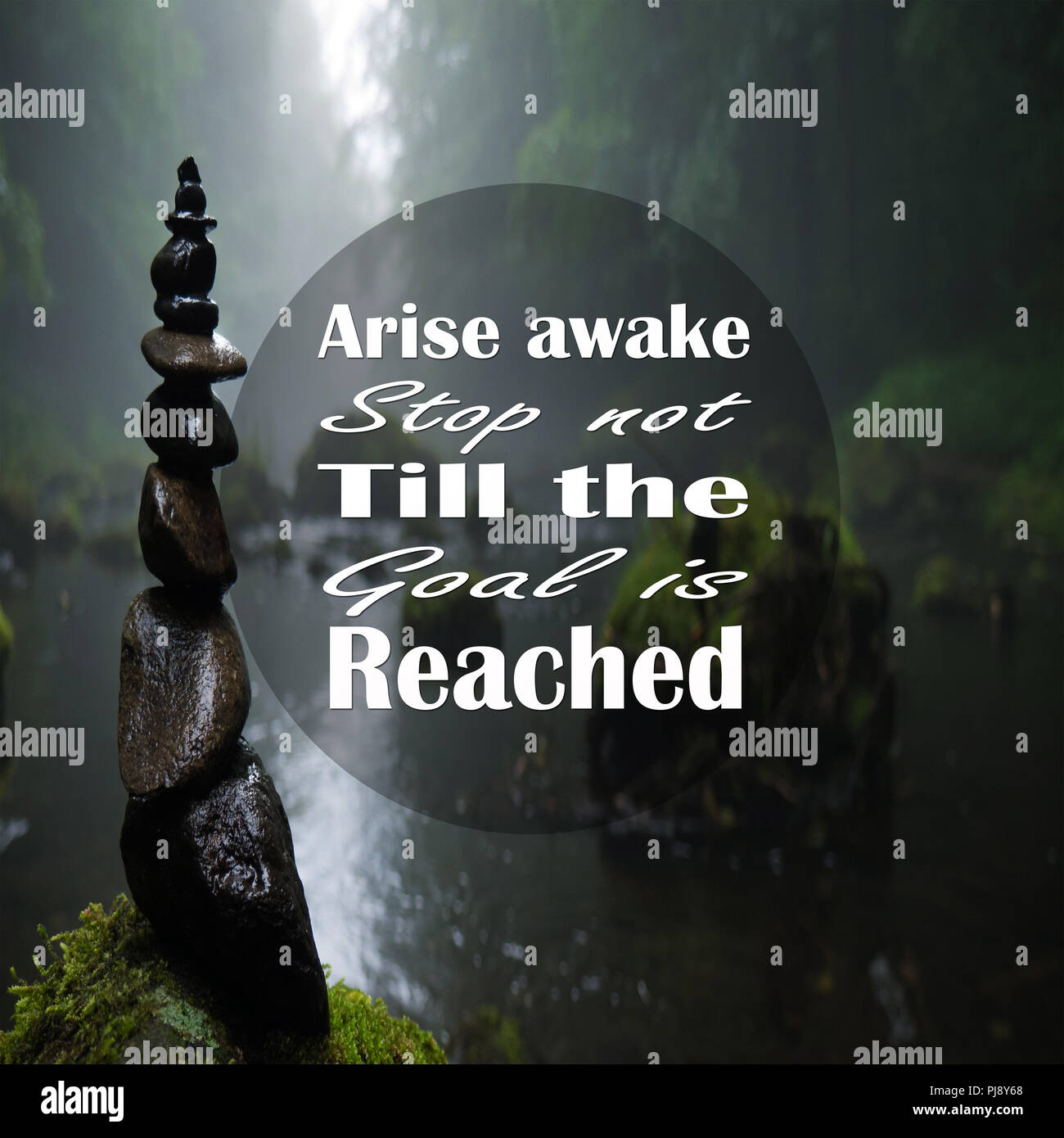 Inspirational Quotes: Arise awake stop not till the goal is ...