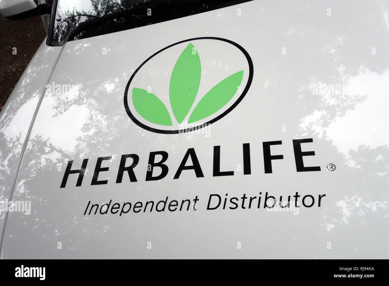 Advertising on herbalife car hires stock photography and images Alamy