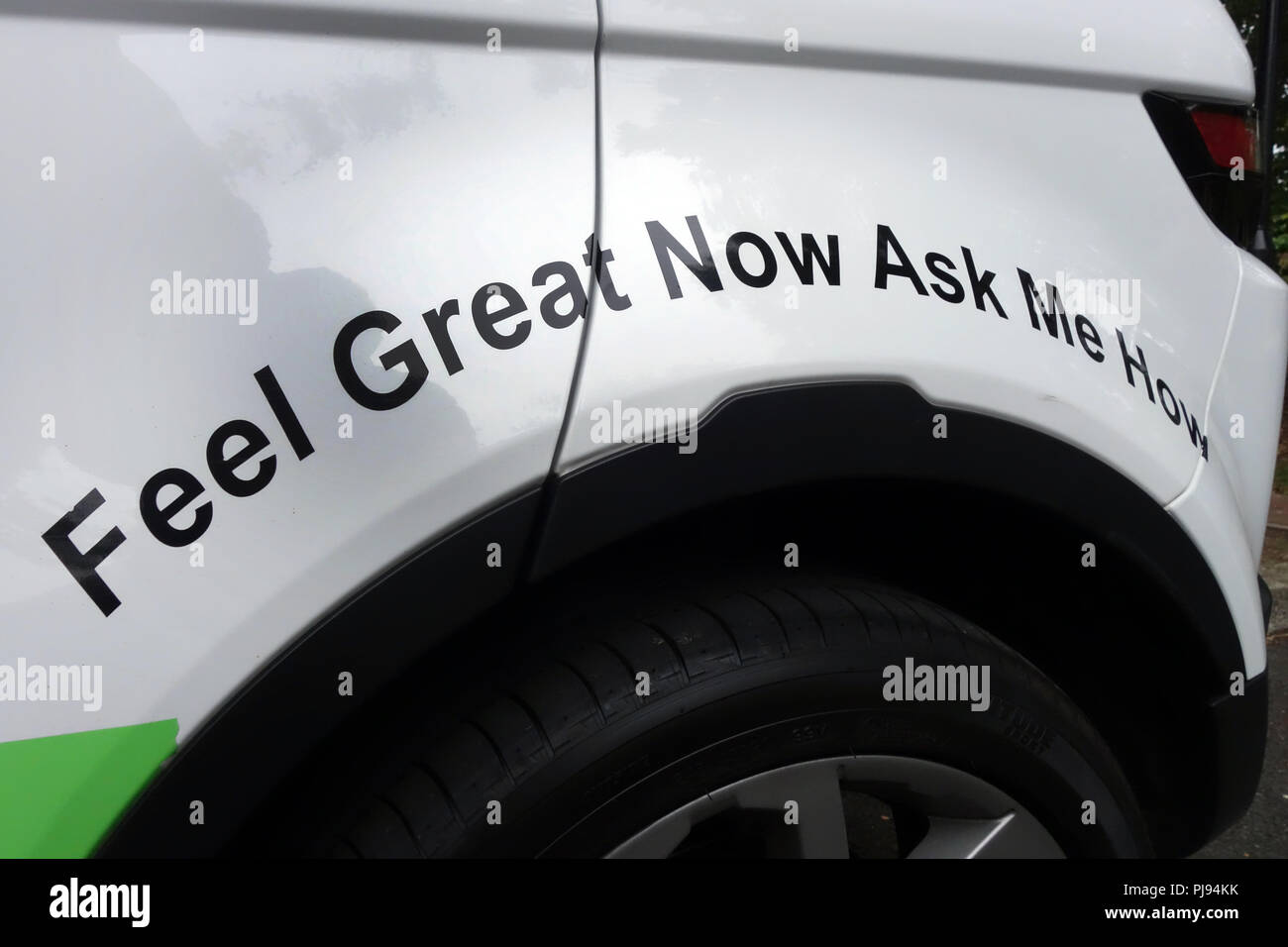 Feel Great Now Ask Me How signwritten on a Herbalife Health Coach Range ...