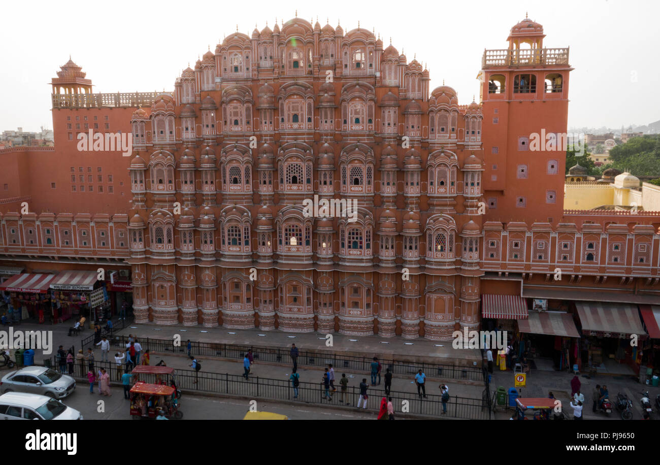 The Hawa Mahal palace in Jaipur, Rajasthan, India Stock Photo