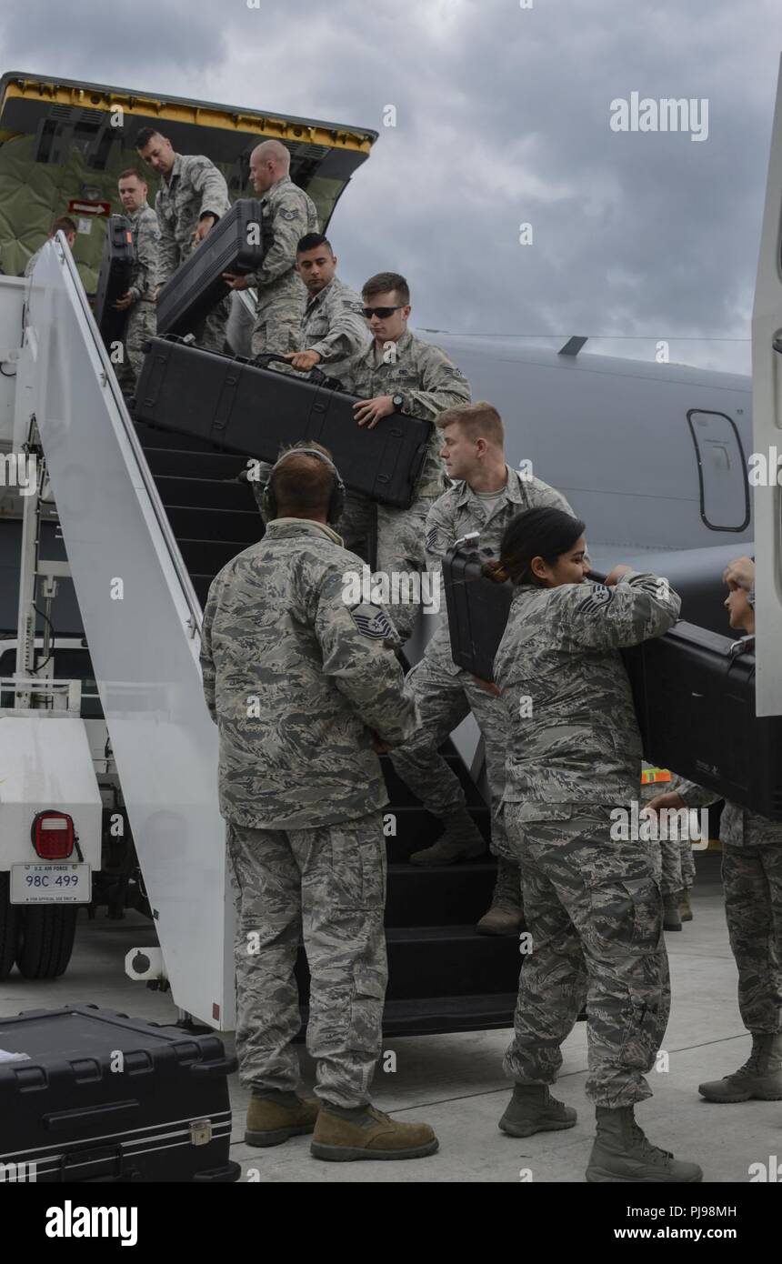 Security Forces Airmen with the 128th Air Refueling Wing, Wisconsin Air ...