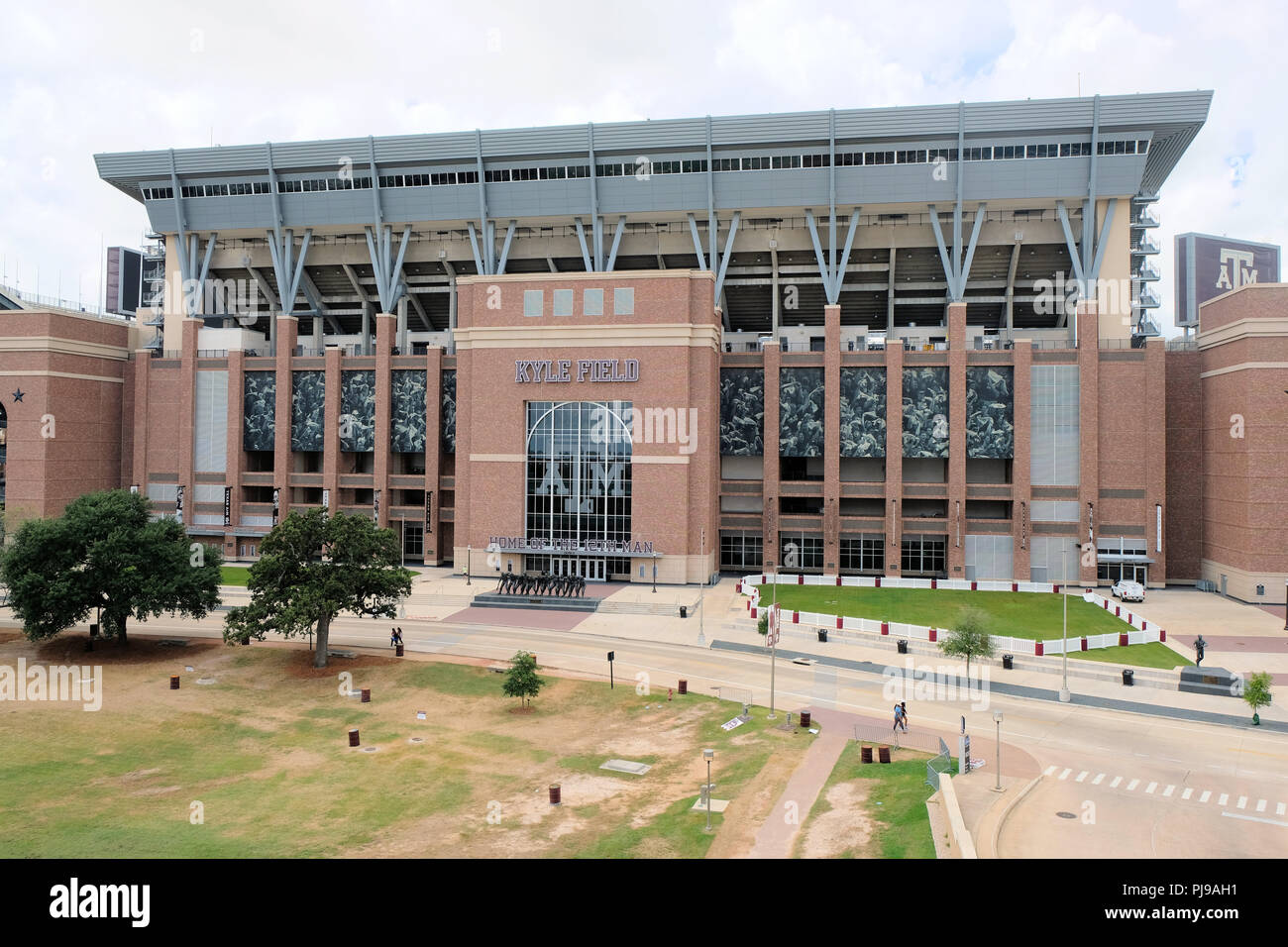 East side of Kyle Field, with a seating capacity for 102,995 people, on