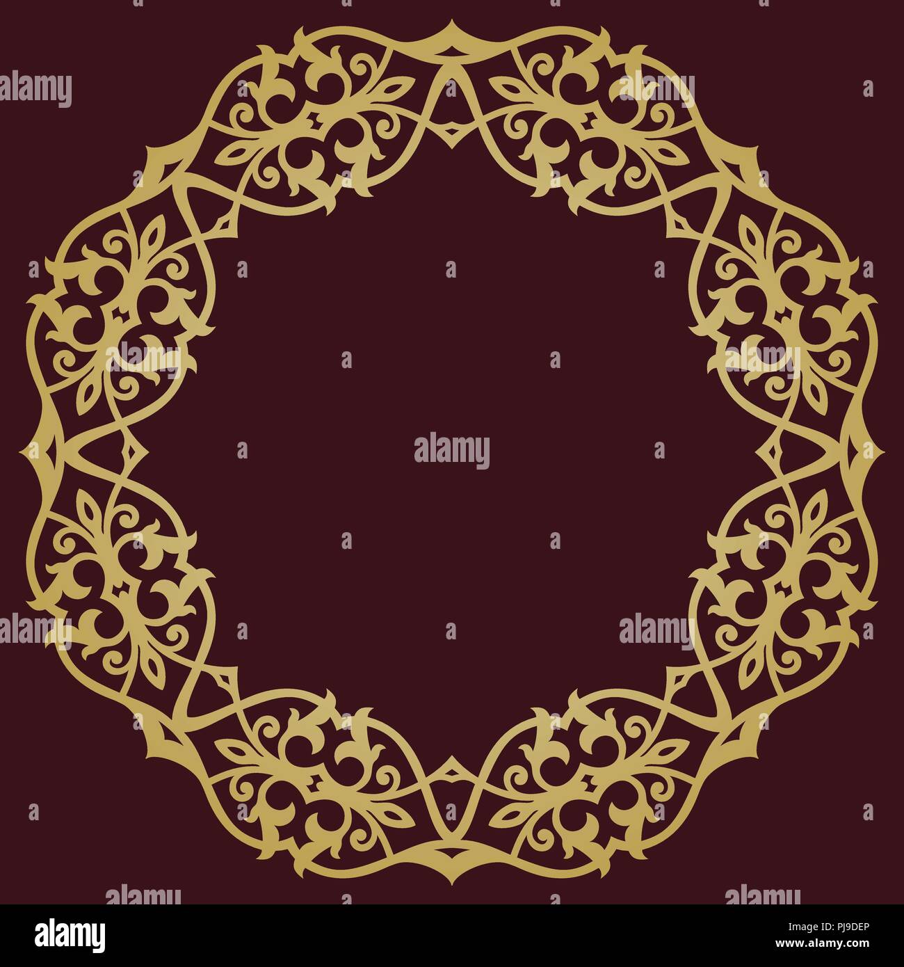 Elegant Vector Ornament in Classic Style Stock Vector
