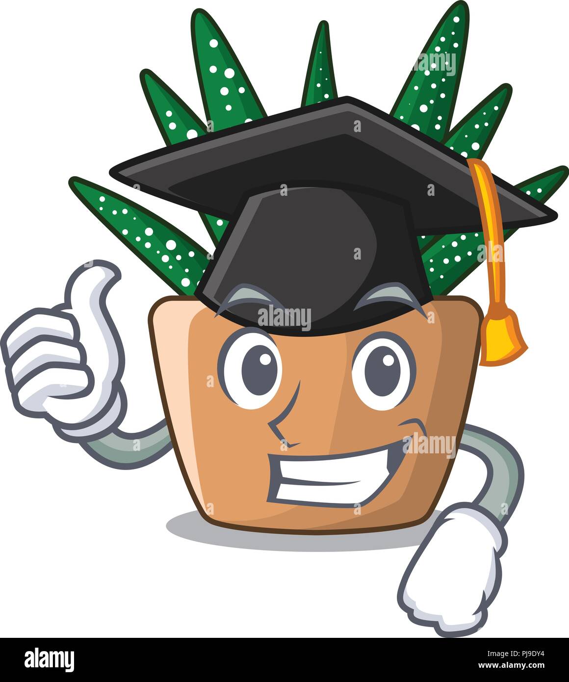 Graduating Cactus Haworthia Cactus Stock Vector Images - Alamy