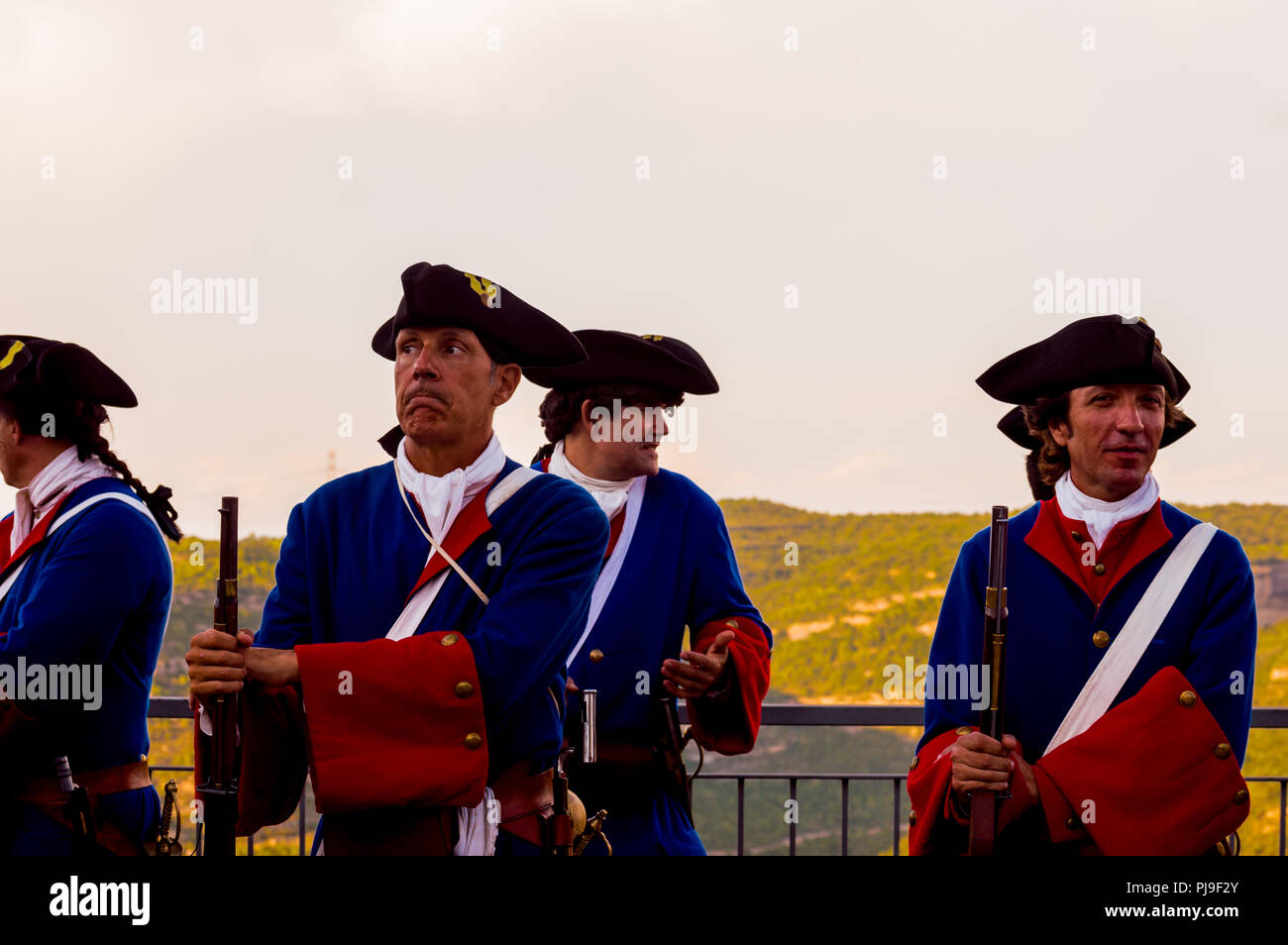 Talamanca,Spain,aniversary of 1714 battle with the presence of Mr Quim Torra president of the Generalita of Catalunya Stock Photo