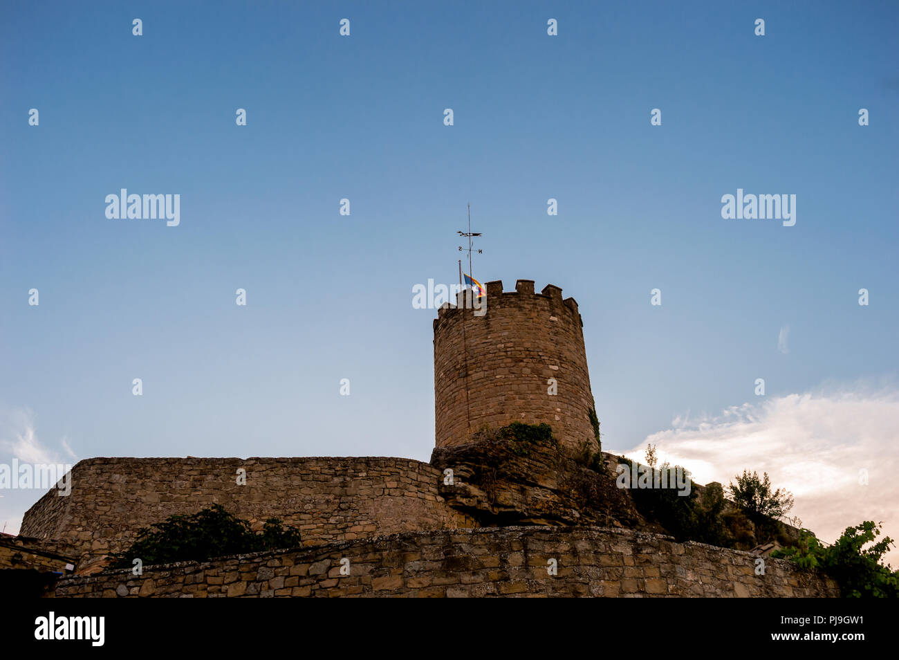 Talamanca,Spain,aniversary of 1714 battle with the presence of Mr Quim Torra president of the Generalita of Catalunya Stock Photo