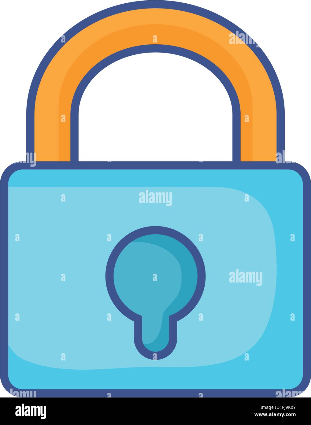 security padlock icon over white background, vector illustration Stock ...