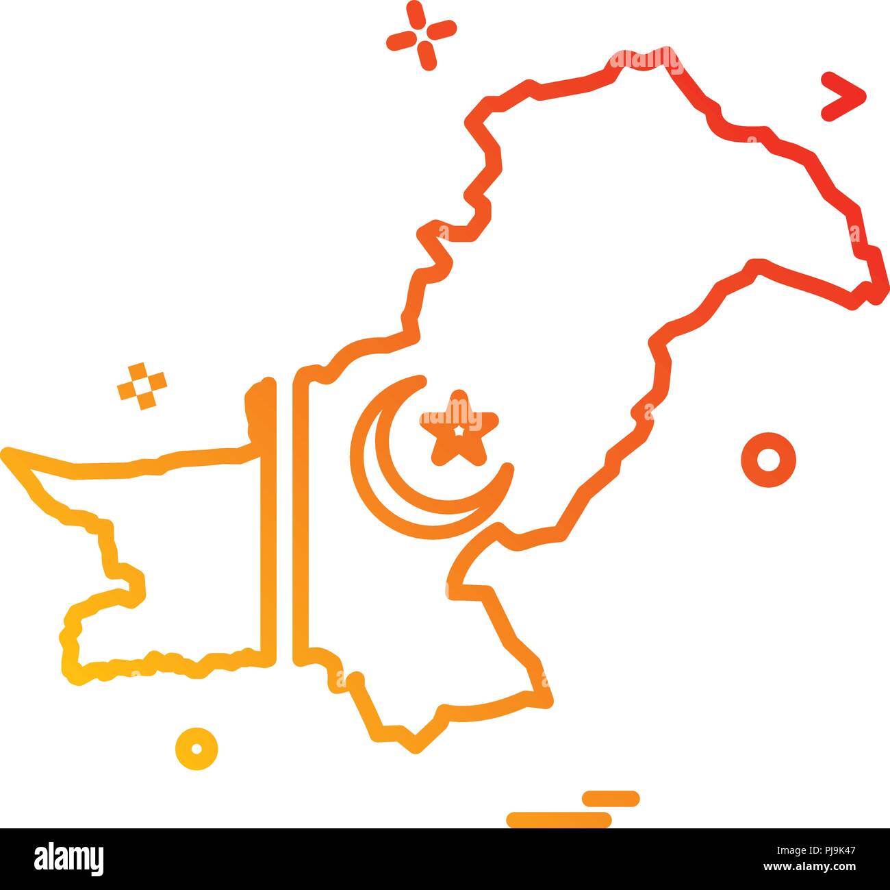India pakistani border Stock Vector Images - Alamy