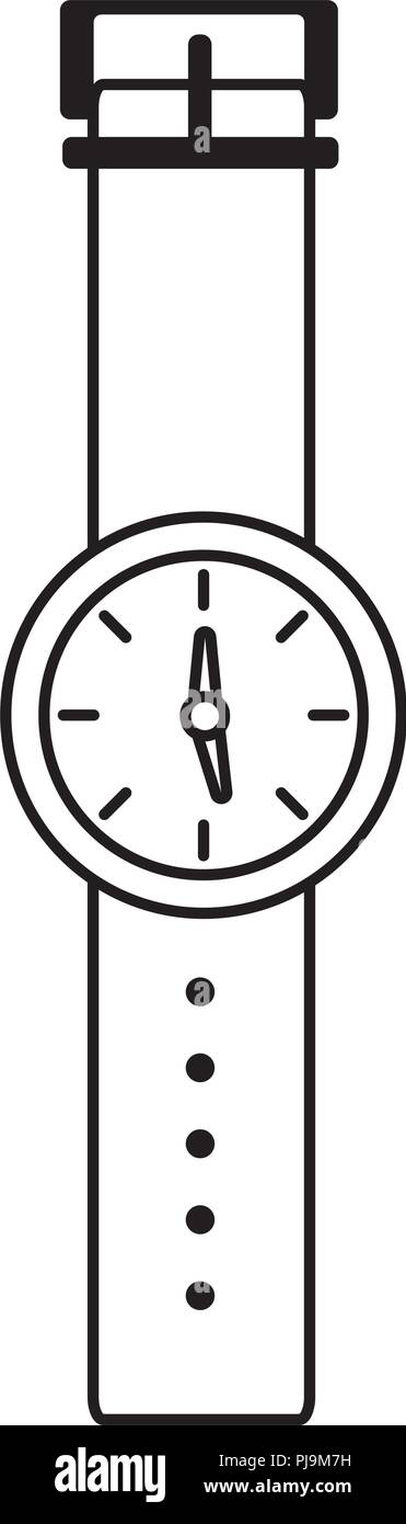 modern watch icon over white background, vector illustration Stock ...