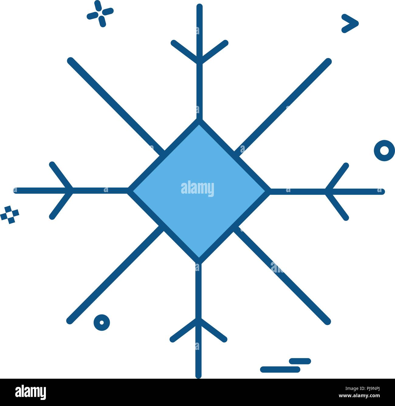 Snow flakes icon design vector Stock Vector Image & Art - Alamy