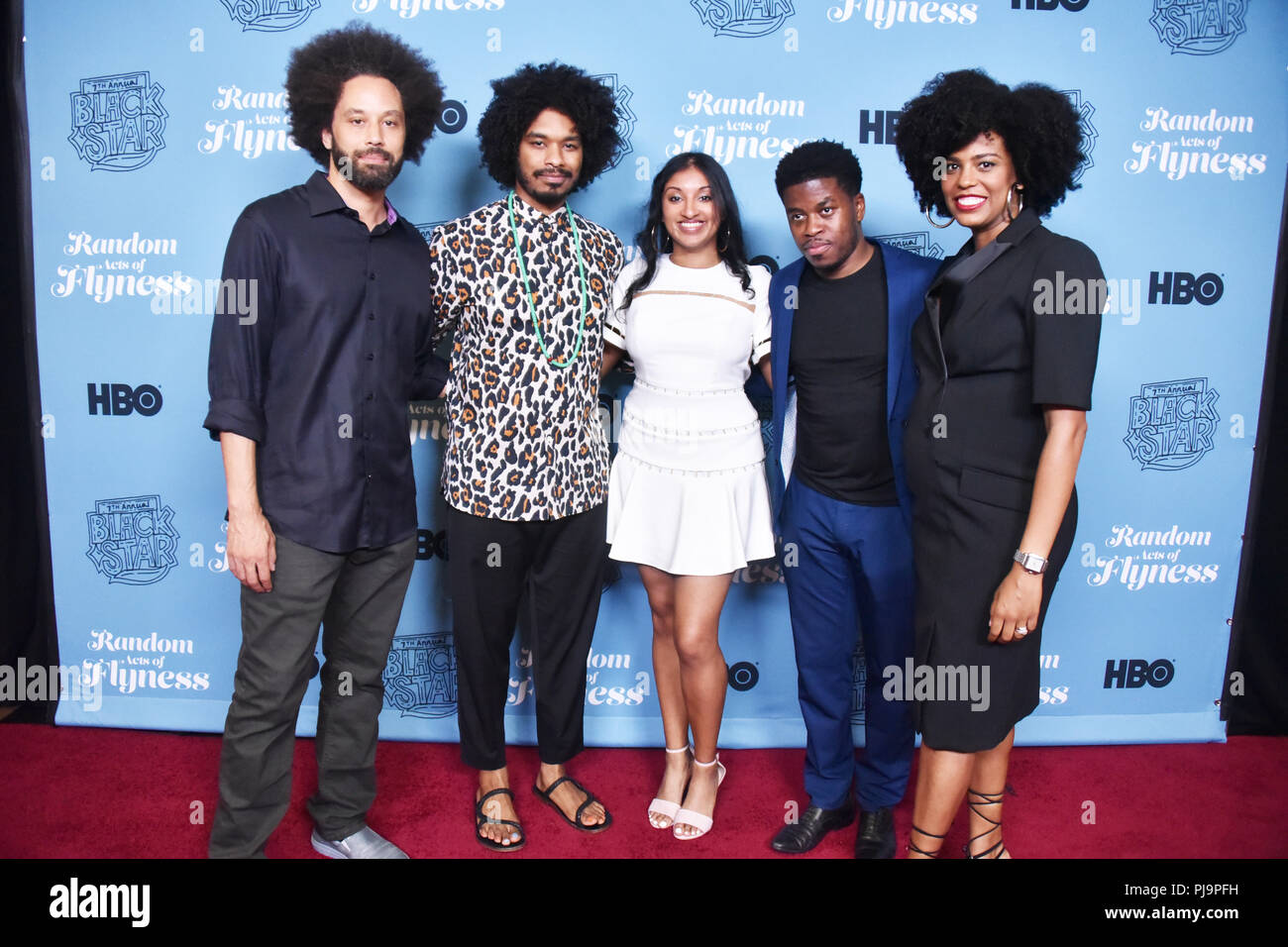 Random Acts Of Flyness Screening At The Blackstar Film Festival In Random Acts Of Flyness Screening At The Blackstar Film Festival In Featuring Jamund Washington Terence Nance Kishori Rajan Tamir Muhammad Kelley Robins Hicks Where United States When 04 Aug 2018 Credit Hugh PJ9PFH 