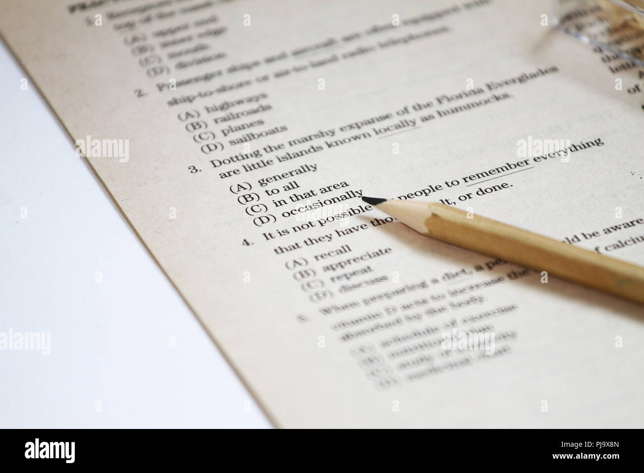 TEST. English test choose the right answer. English grammar test sheet