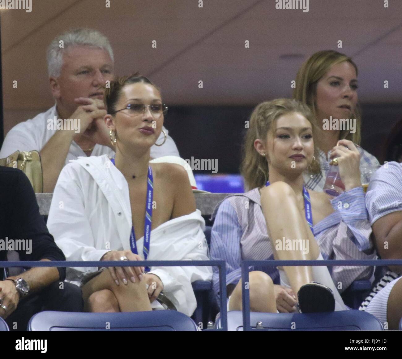 Gigi Hadid Bella Hadid At Tennis Us Open 9 4 2018 Photo By