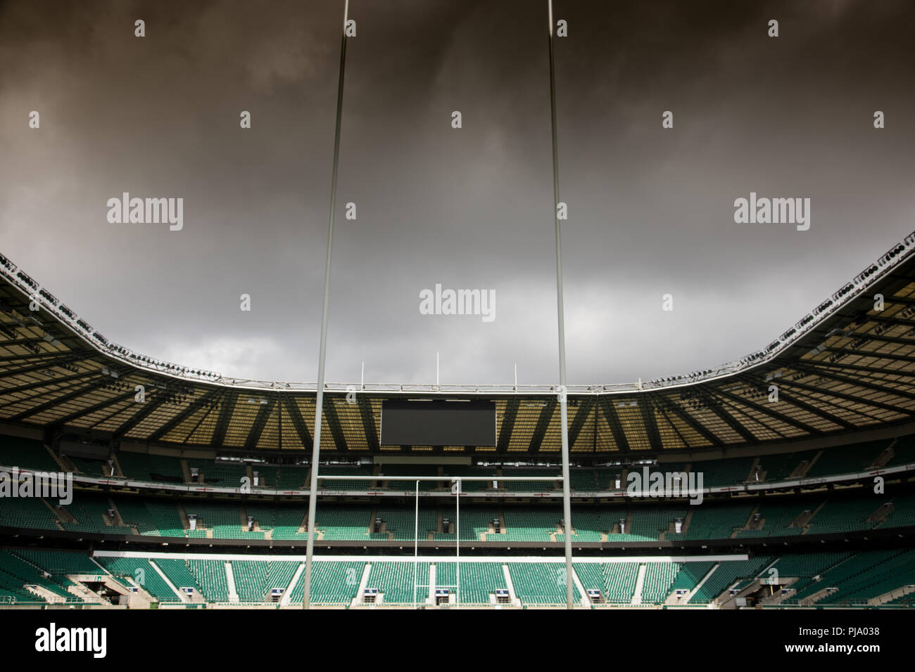 Twickenham Stadium, London, Home of Rugby Stock Photo