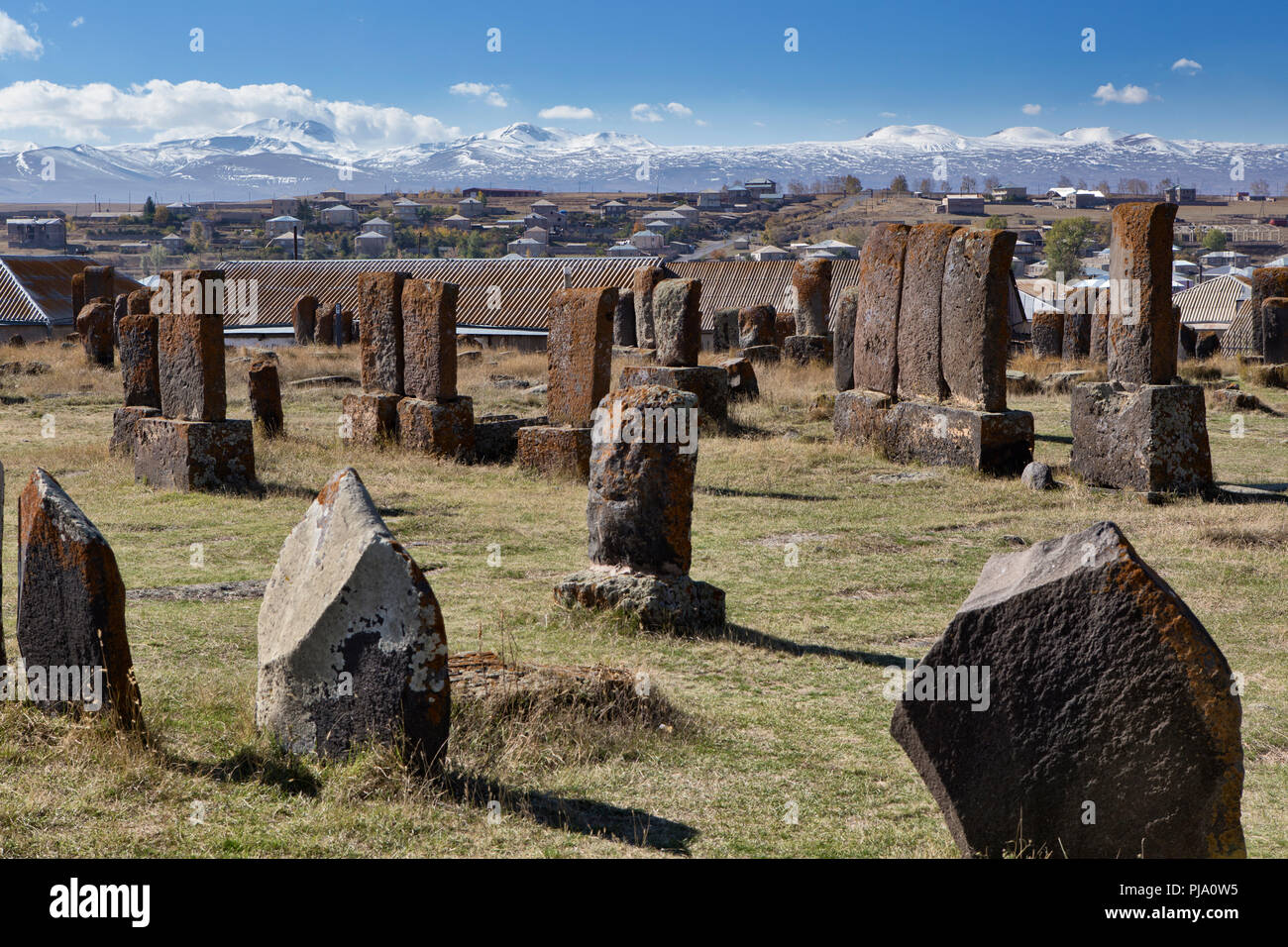 Norathuz cemetery, Gegharkunik province, Armenia Stock Photo