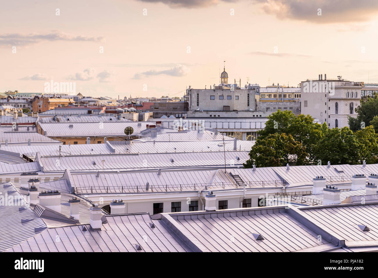 beautiful views of the sights of St. Petersburg Stock Photo