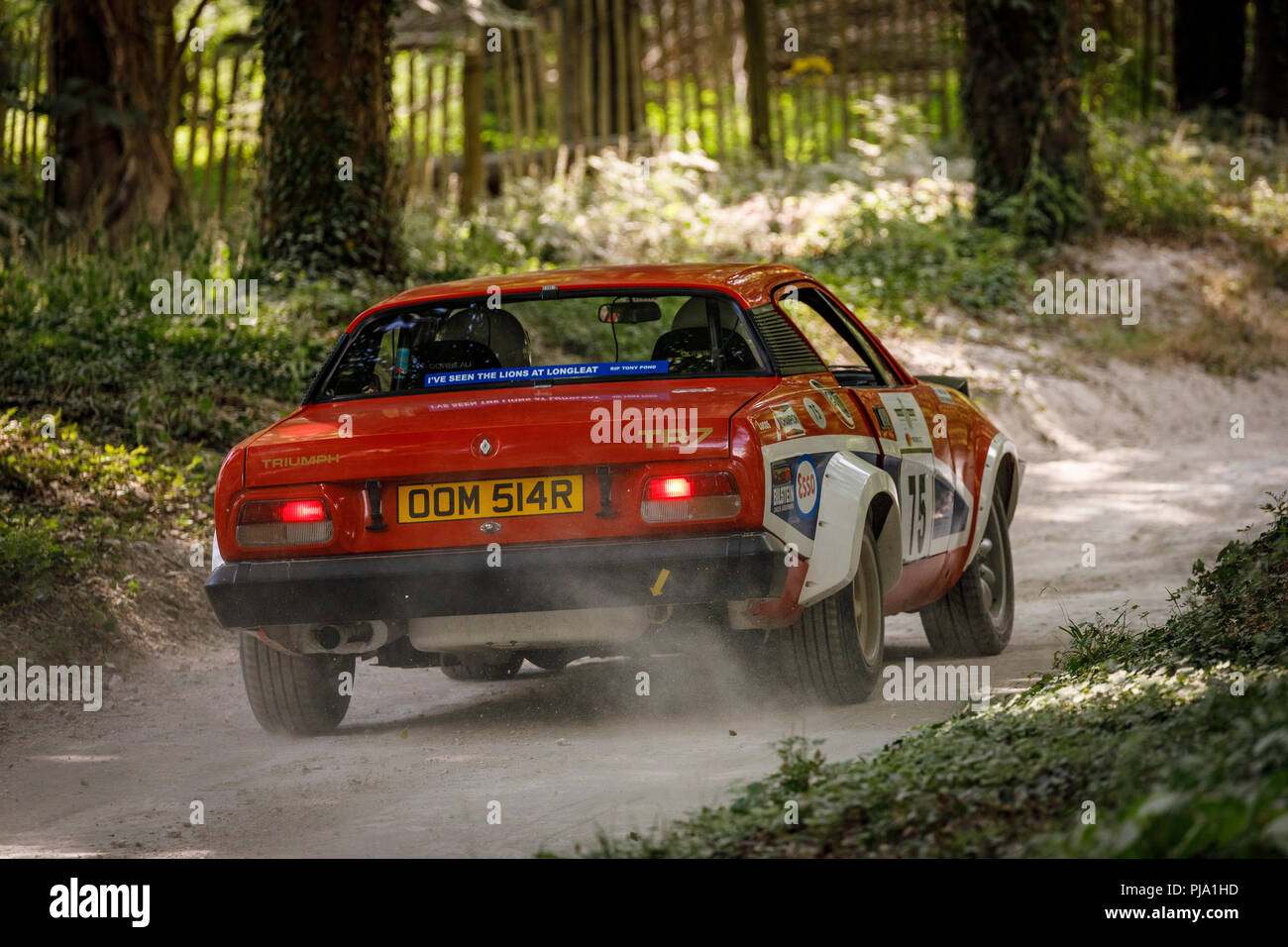 1976 Triumph Tr7 V8 With Driver Roy Gillingham On The Forest Rally