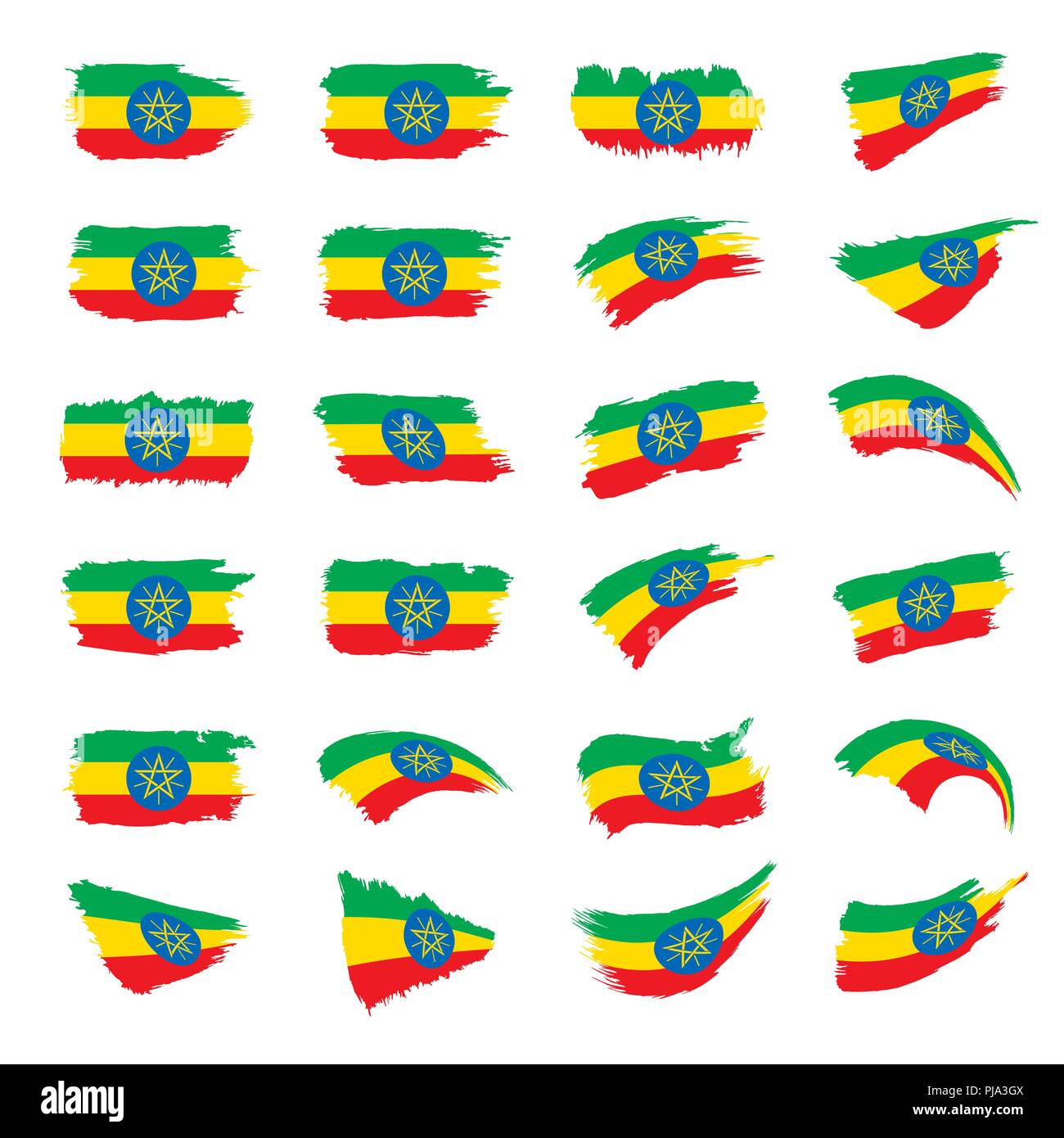 Ethiopia flag, vector illustration Stock Vector Image &amp; Art - Alamy
