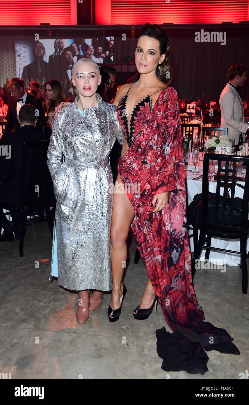 Rose McGowan and Kate Beckinsale arriving for the GQ Men of the Year
