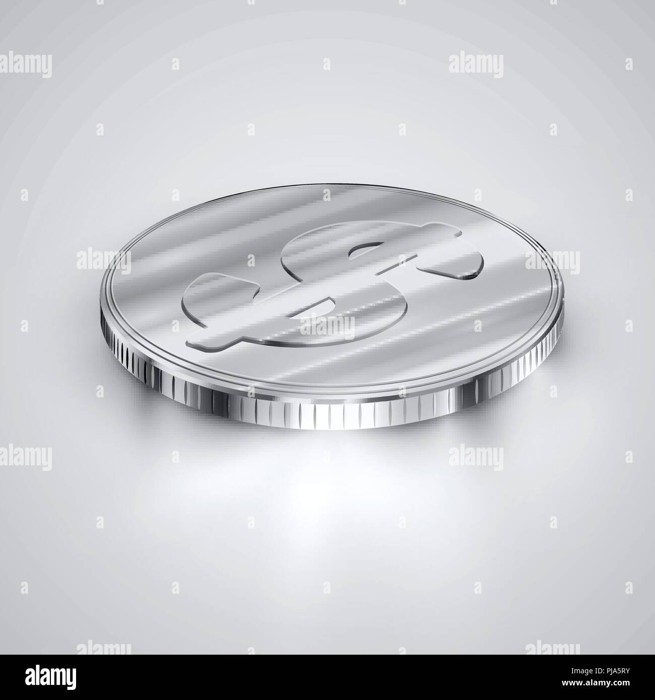 Realistic coin, vector illustration Stock Vector Image &amp; Art - Alamy