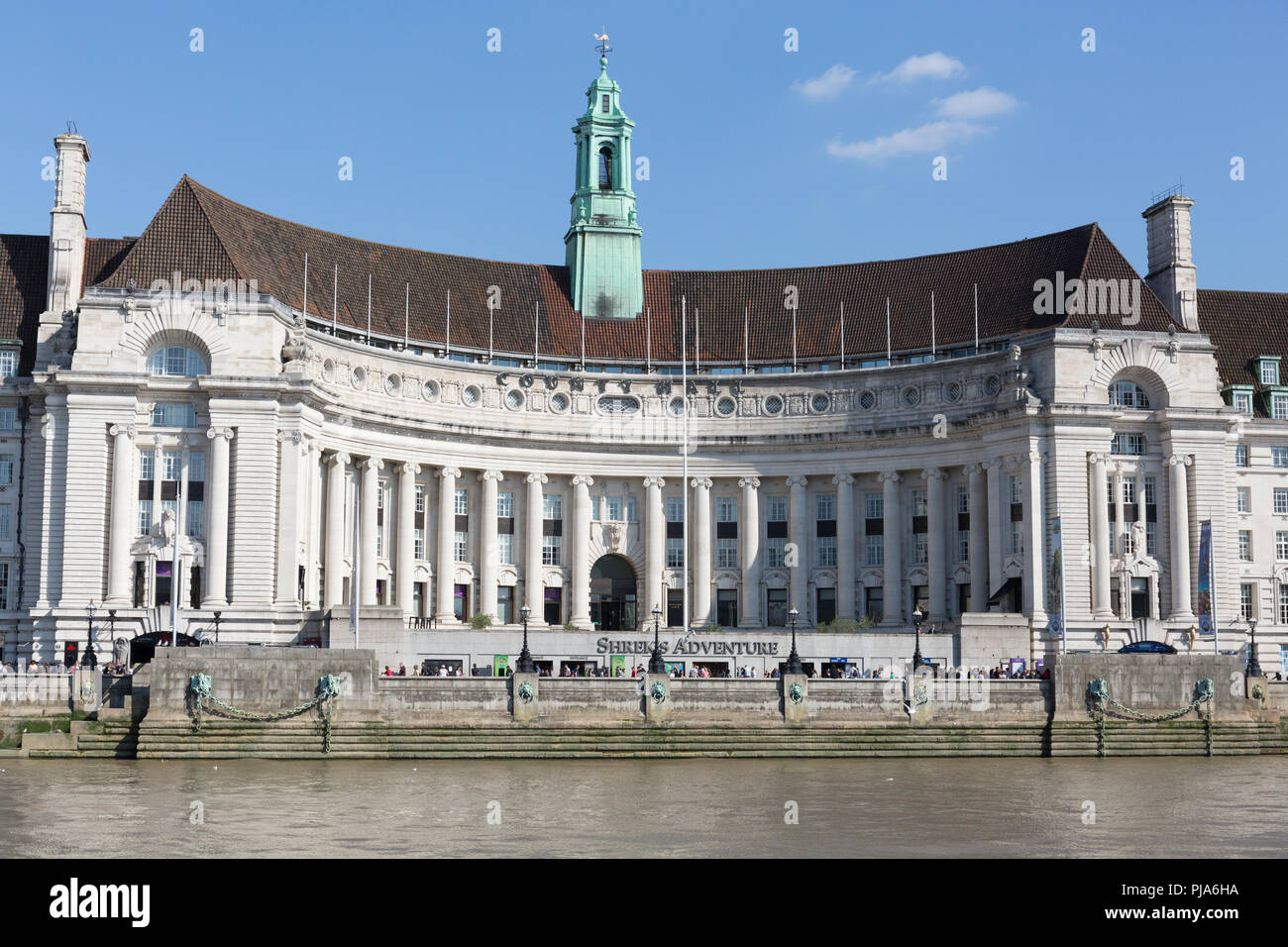 London Eye and County Hall Stock Photo - Alamy