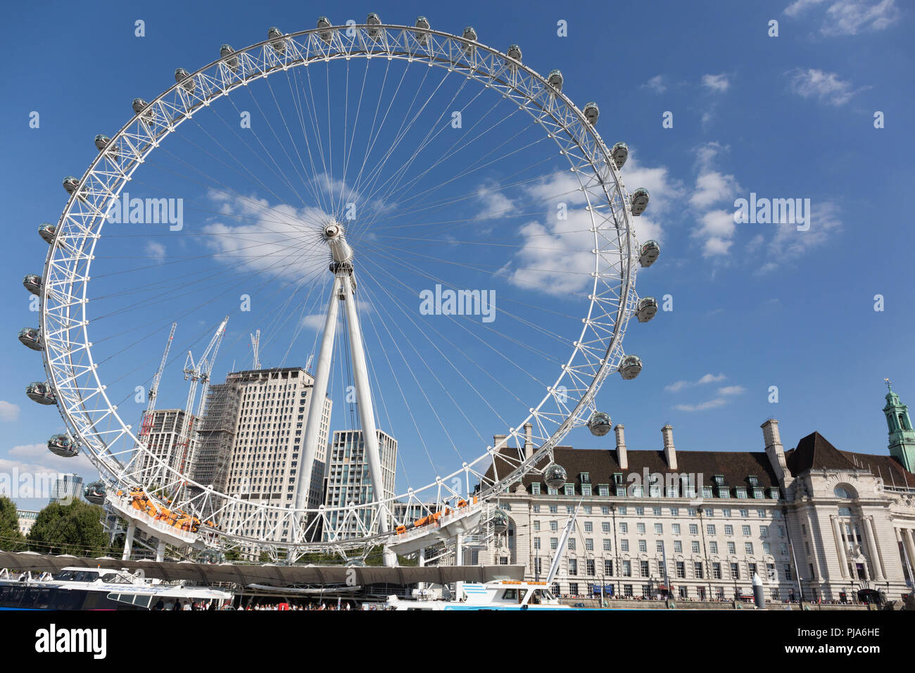 London Eye and County Hall Stock Photo - Alamy