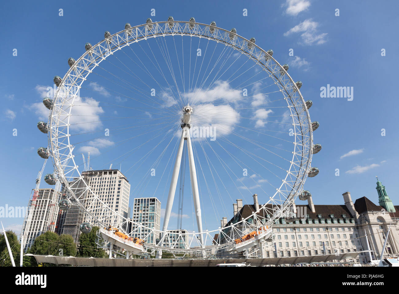 London Eye and County Hall Stock Photo - Alamy