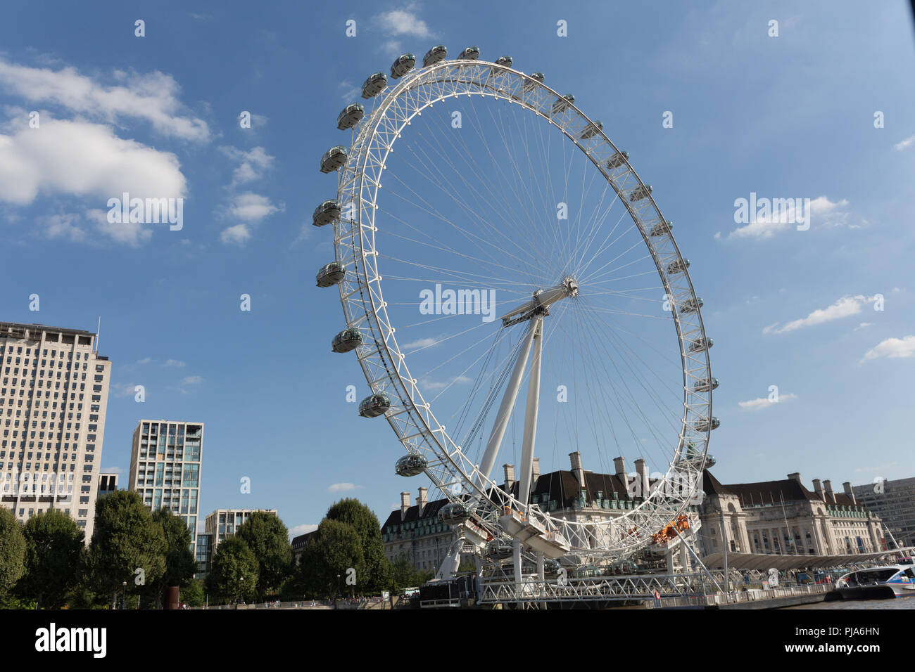London Eye and County Hall Stock Photo - Alamy