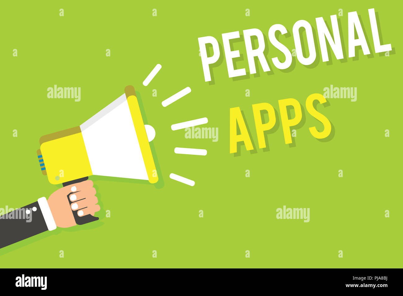 conceptual hand writing showing personal apps business calendar organizer online