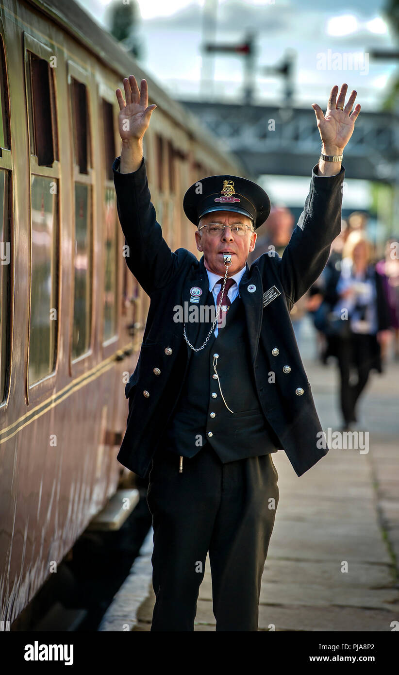 Train guard whistle hires stock photography and images Alamy