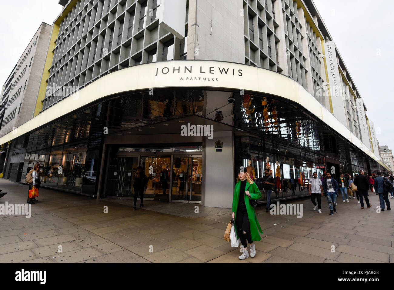 John lewis oxford street rebrand hires stock photography and images