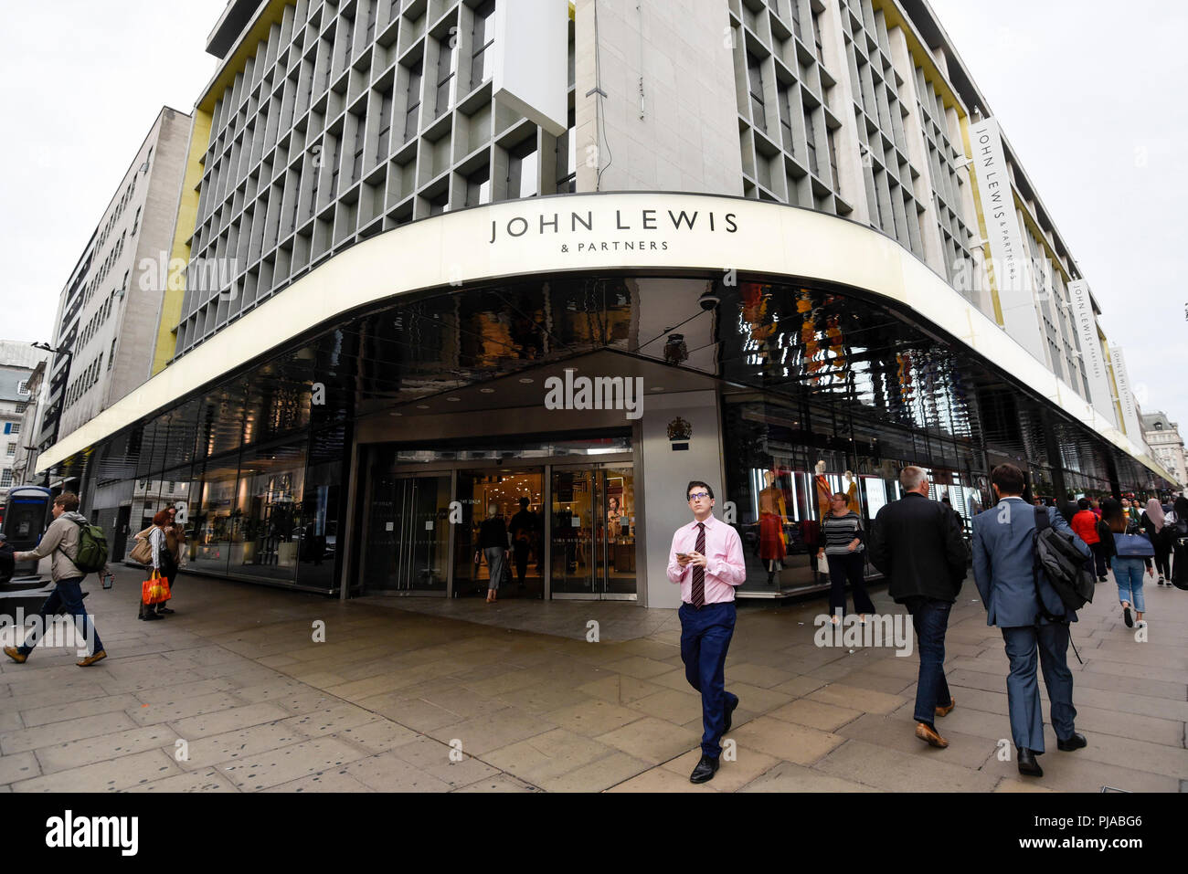 John lewis oxford street rebrand hires stock photography and images