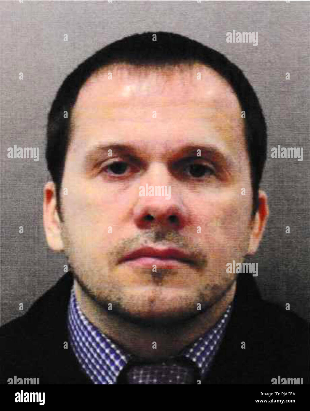 Russian national Alexander Petrov aged about 40, wanted in direct connection with the Salisbury Novichok attack and Amesbury investigation. Police have today released these pictures of the suspects. Images released by and copyright of Metropolitan Police Credit: Met Police via Dorset Media Service/Alamy Live News Stock Photo