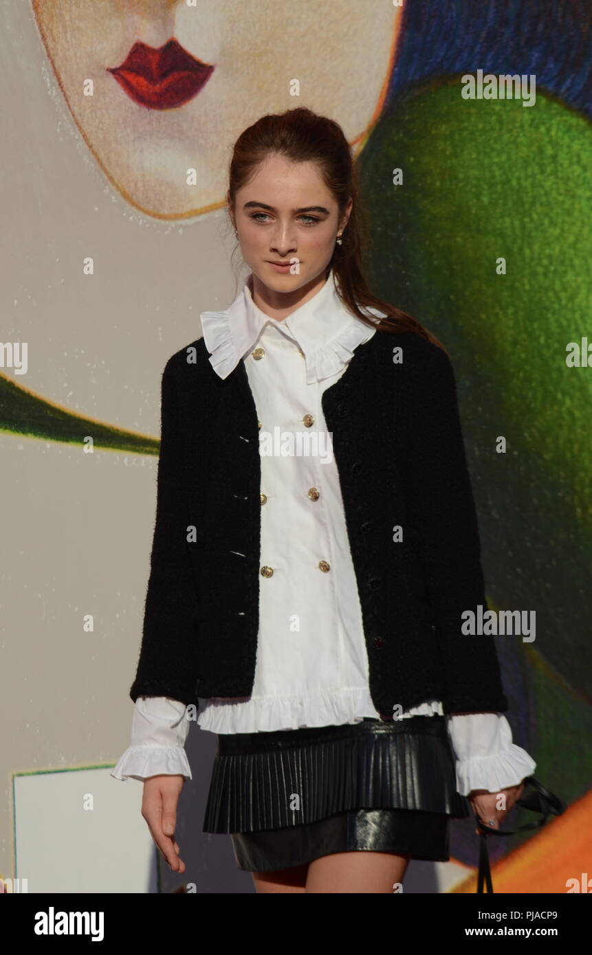 Venice, Italy, 5 september 2018, Raffey Cassidy walks in the red carpet for the screening of the film 'L'année Dernière à Marienbad' during the 75th Venice International Film Festival. ALollo/ Alamy Live News Stock Photo