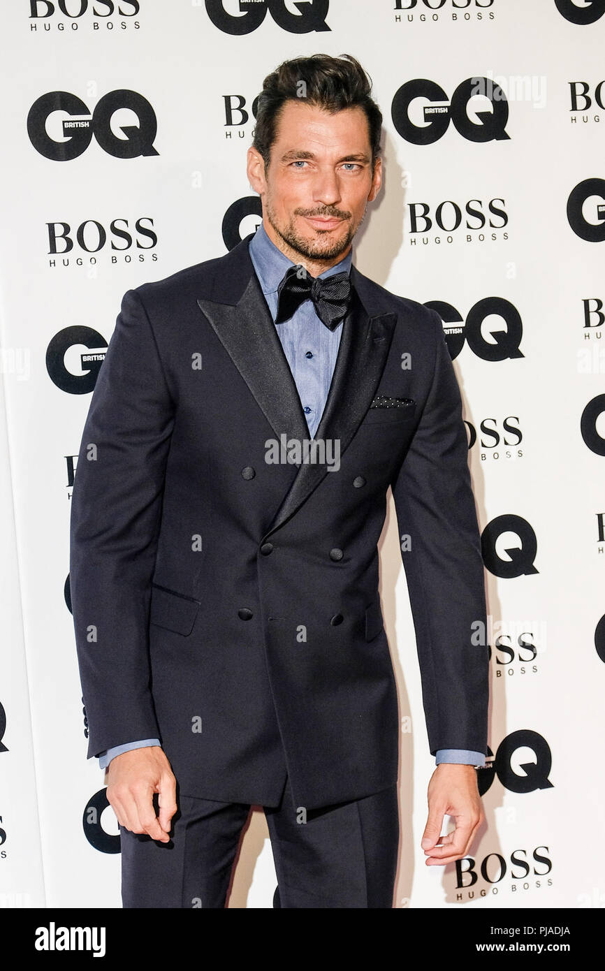 London, UK. 5th September, 2018. David Gandy at GQ Men of the Year Awards 2018 in association with Hugo Boss on Wednesday 5 September 2018 held at Tate Modern, London.  . Picture by Julie Edwards. Credit: Julie Edwards/Alamy Live News Stock Photo