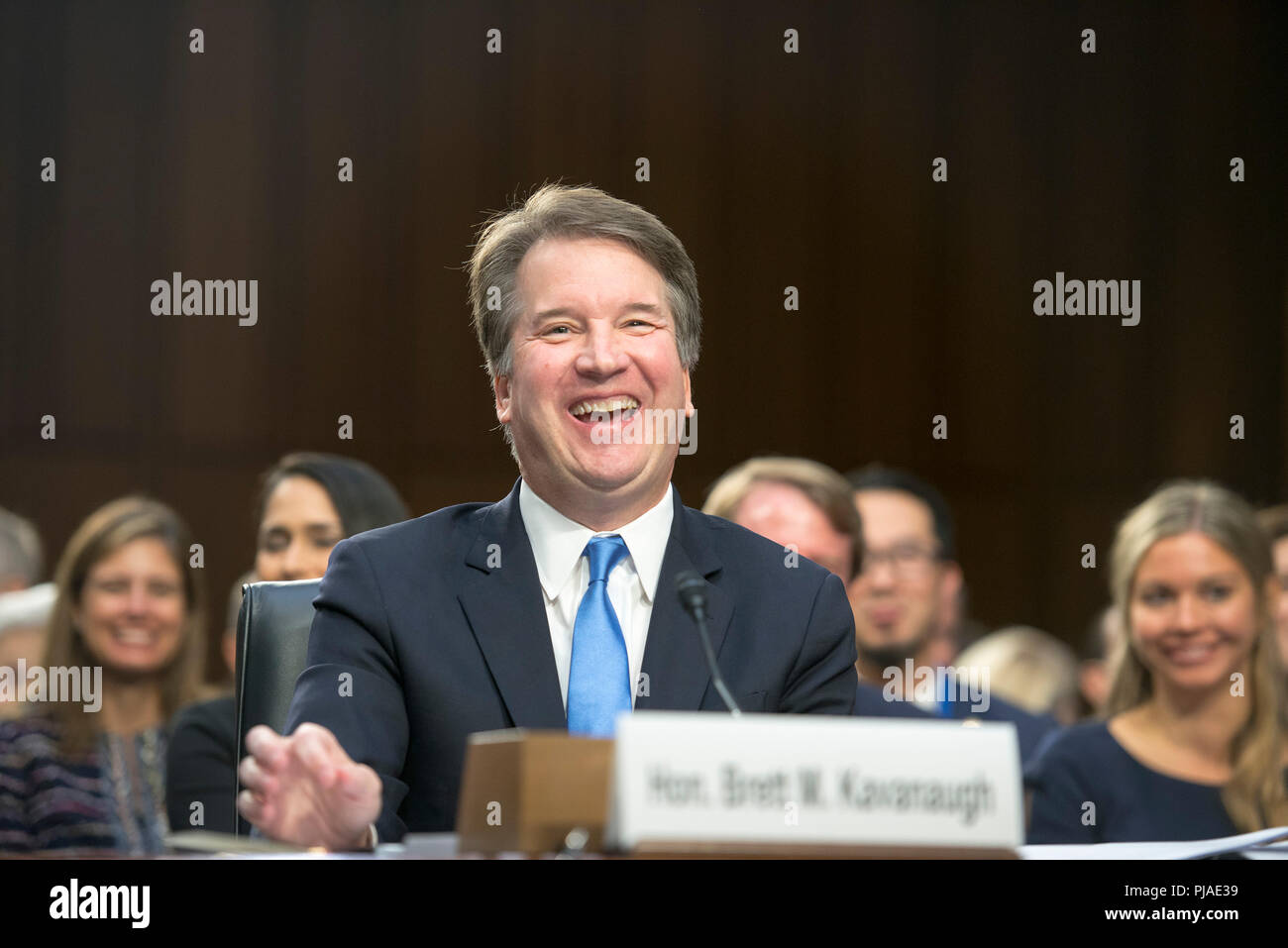 Washington DC, USA. September 5,2018, USA: Judge Brett Kavanaugh attends his confirmation hearing to become the next Supreme Court Justice on Capitol Hill in Washington DC.   Patsy Lynch/Alamy Credit: Patsy Lynch/Alamy Live News Stock Photo