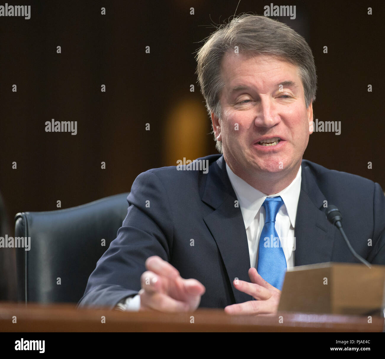 Washington DC, USA. September 5,2018, USA: Judge Brett Kavanaugh attends his confirmation hearing to become the next Supreme Court Justice on Capitol Hill in Washington DC.   Patsy Lynch/Alamy Credit: Patsy Lynch/Alamy Live News Stock Photo