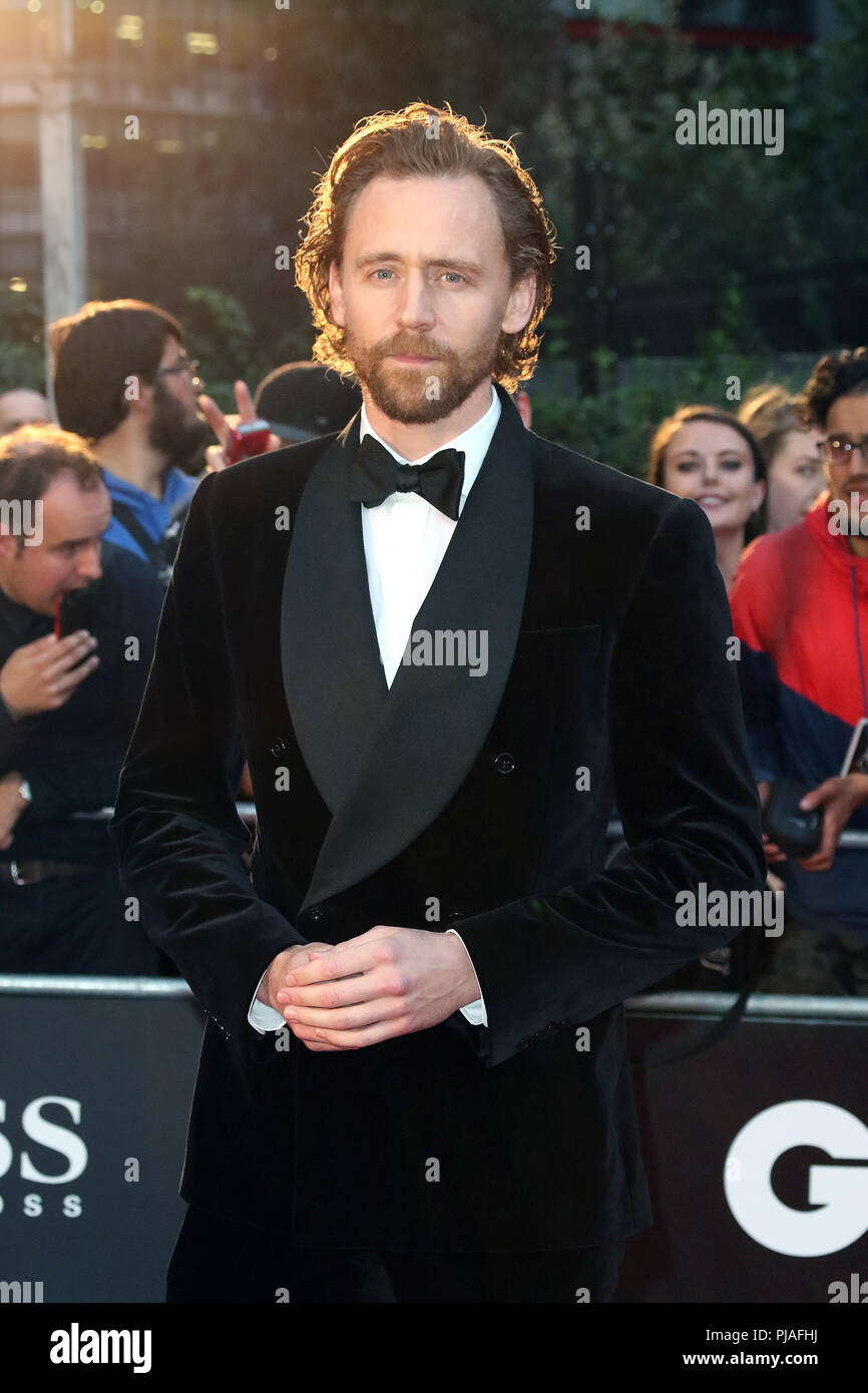 London, UK. 5th September, 2018. Tom Hiddleston, GQ Men Of The Year Awards 2018, Tate Modern, London UK, 05 September 2018, Photo by Richard Goldschmidt Credit: Rich Gold/Alamy Live News Stock Photo